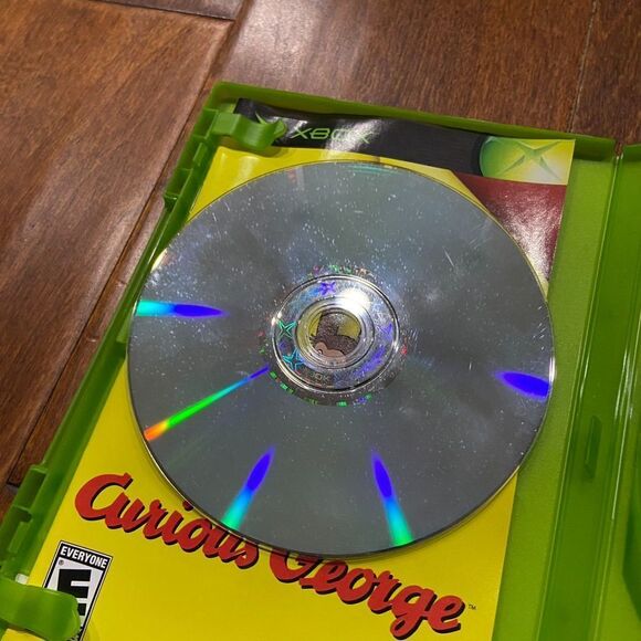 Curious George (Microsoft Xbox, 2006) Complete CIB With Manual - Picture 4 of 5